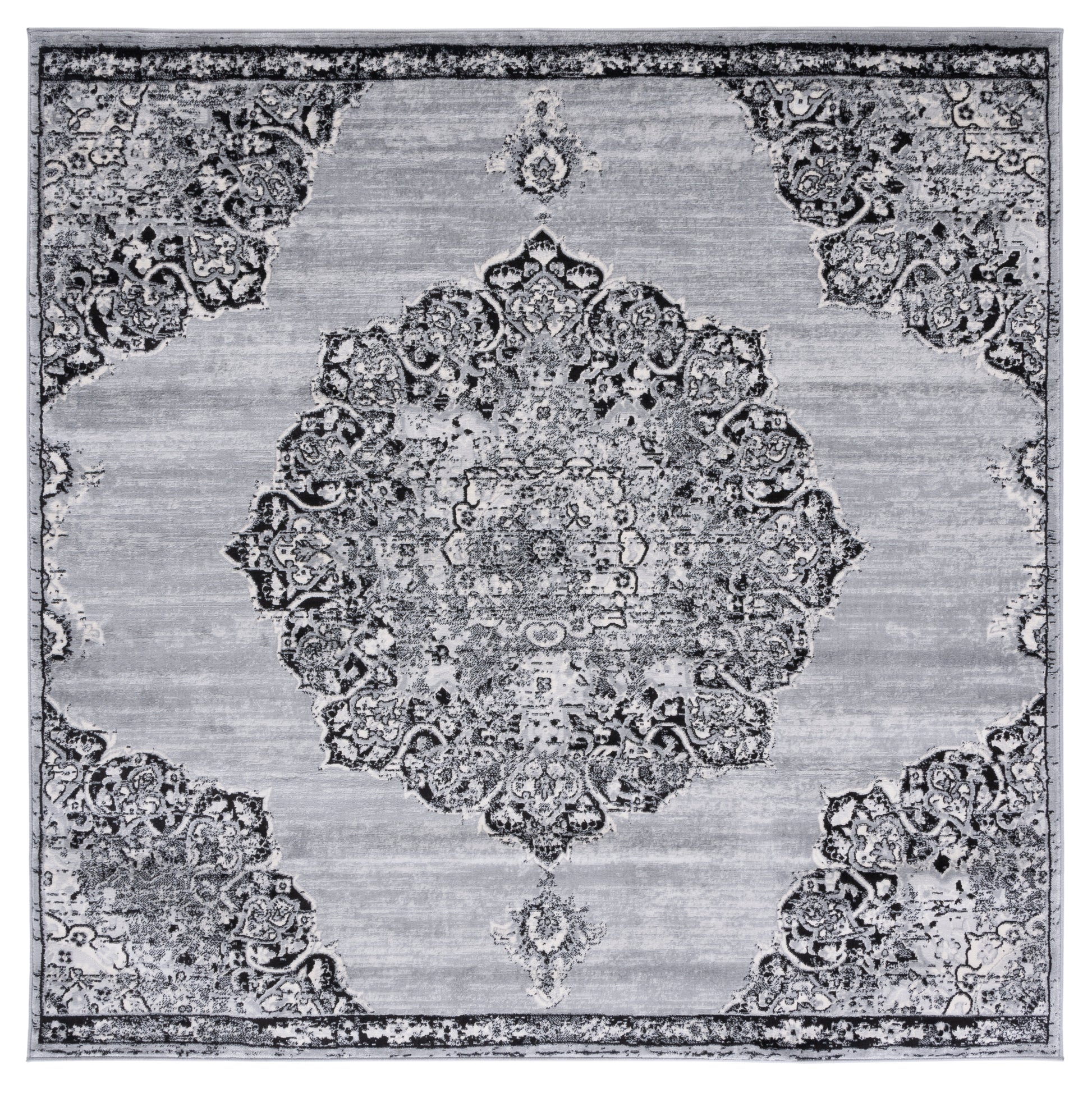 Safavieh Brentwood Bnt802H Grey/Black Area Rug