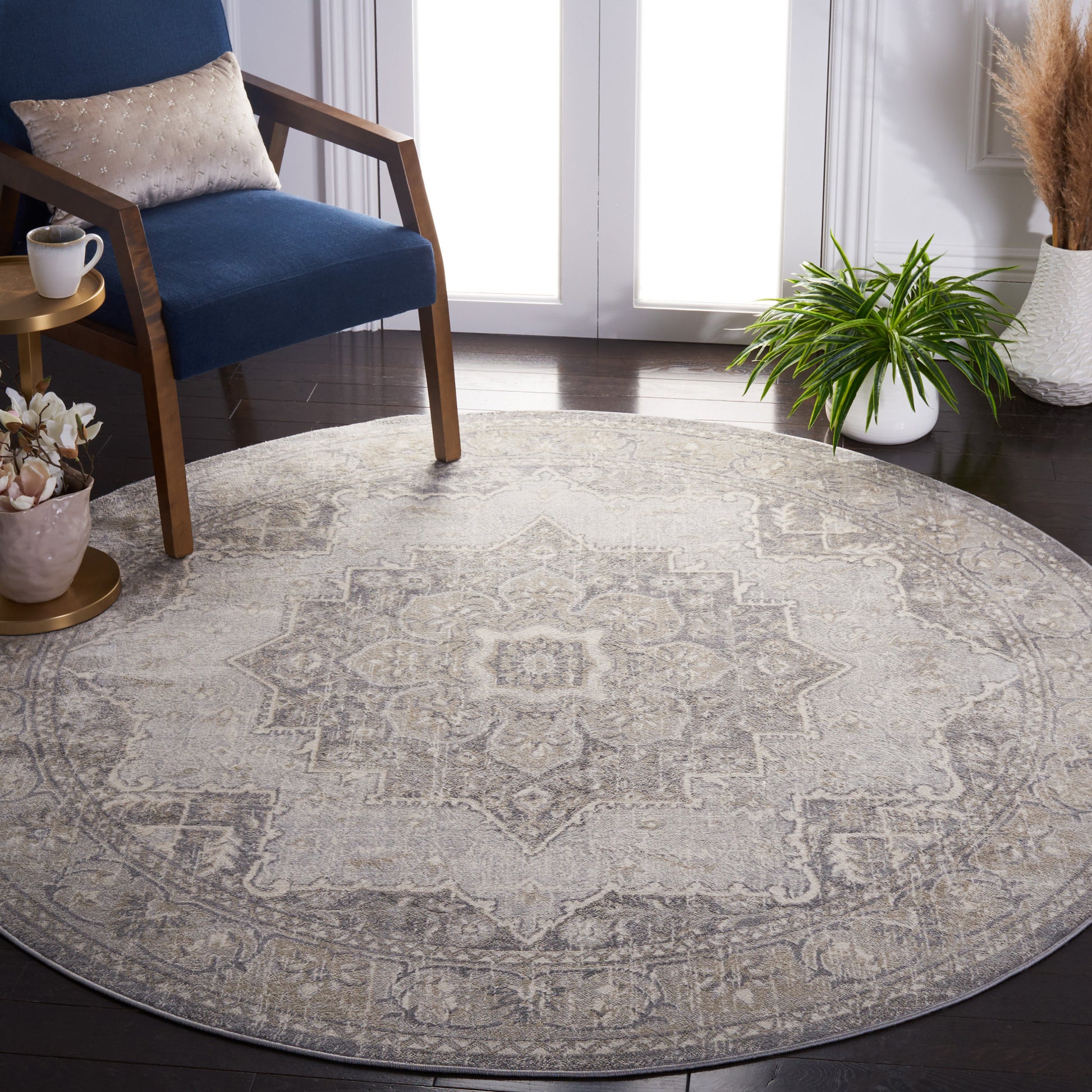 Safavieh Brentwood Bnt826F Grey/Light Grey Area Rug