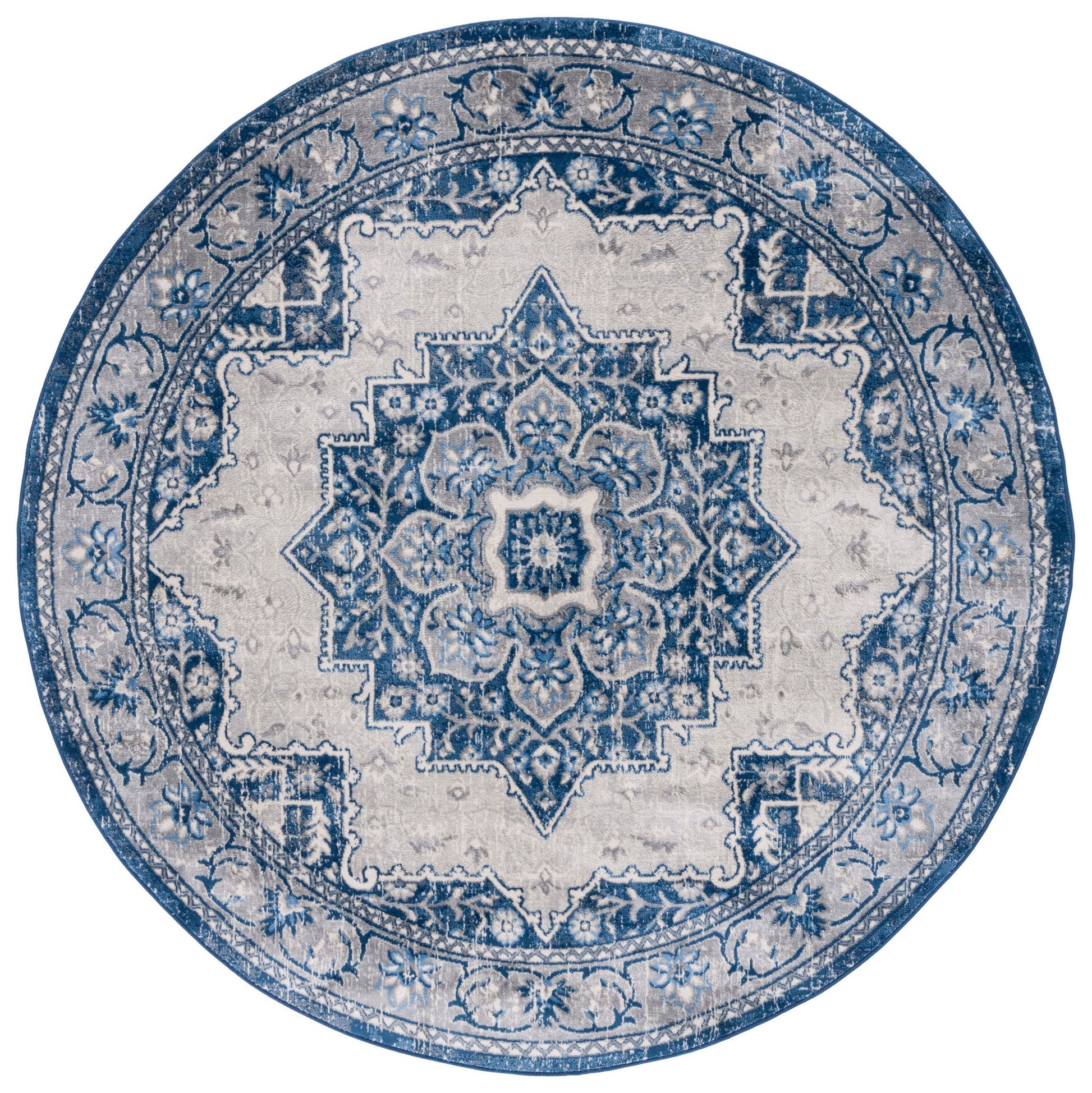 Safavieh Brentwood Bnt826M Blue/Ivory Area Rug