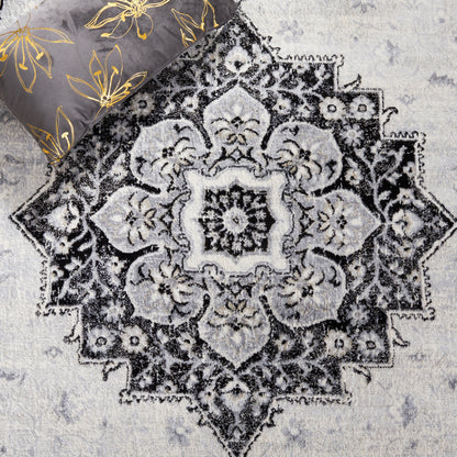 Safavieh Brentwood Bnt826Z Black/Ivory Area Rug