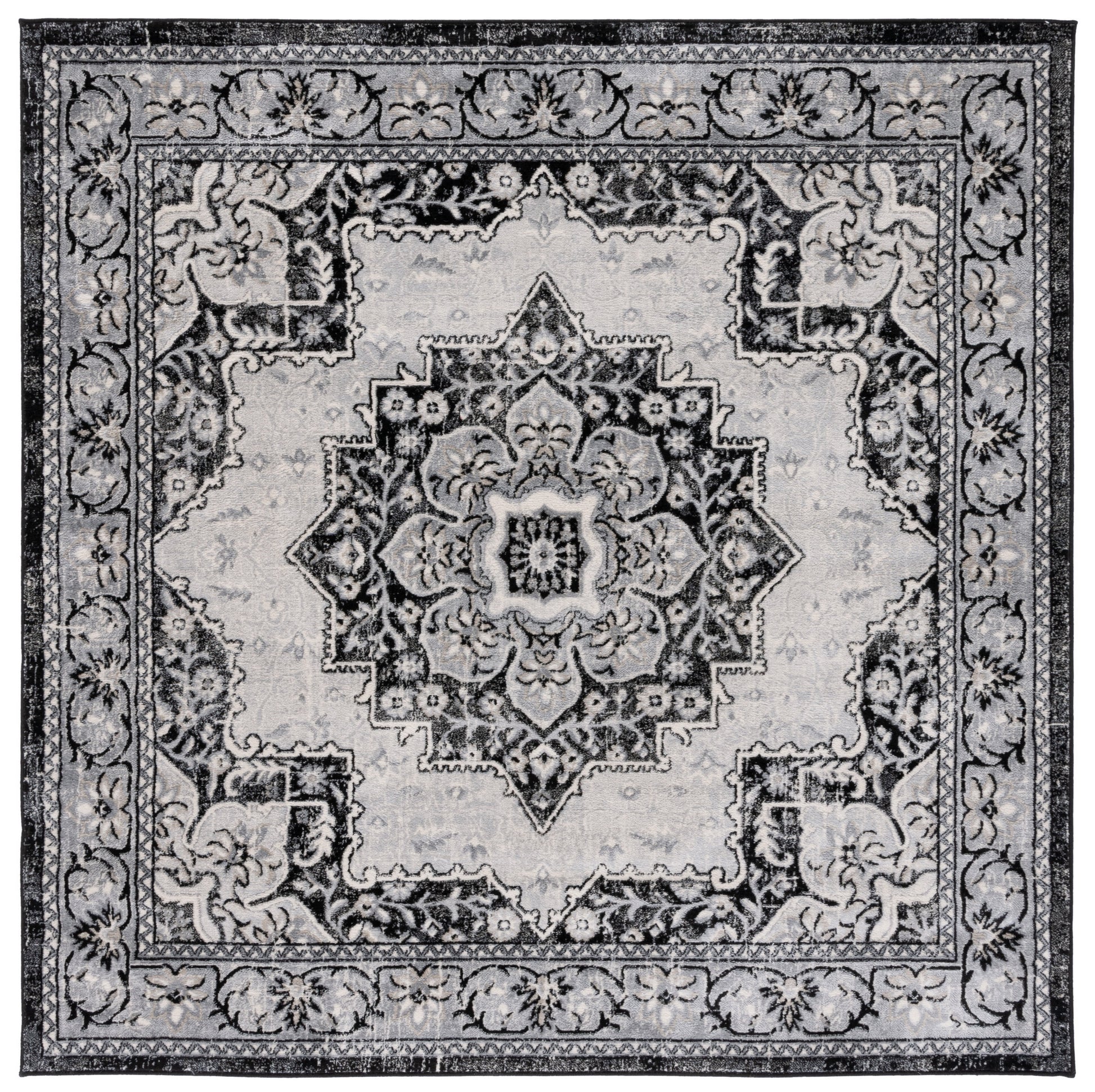 Safavieh Brentwood Bnt826Z Black/Ivory Area Rug