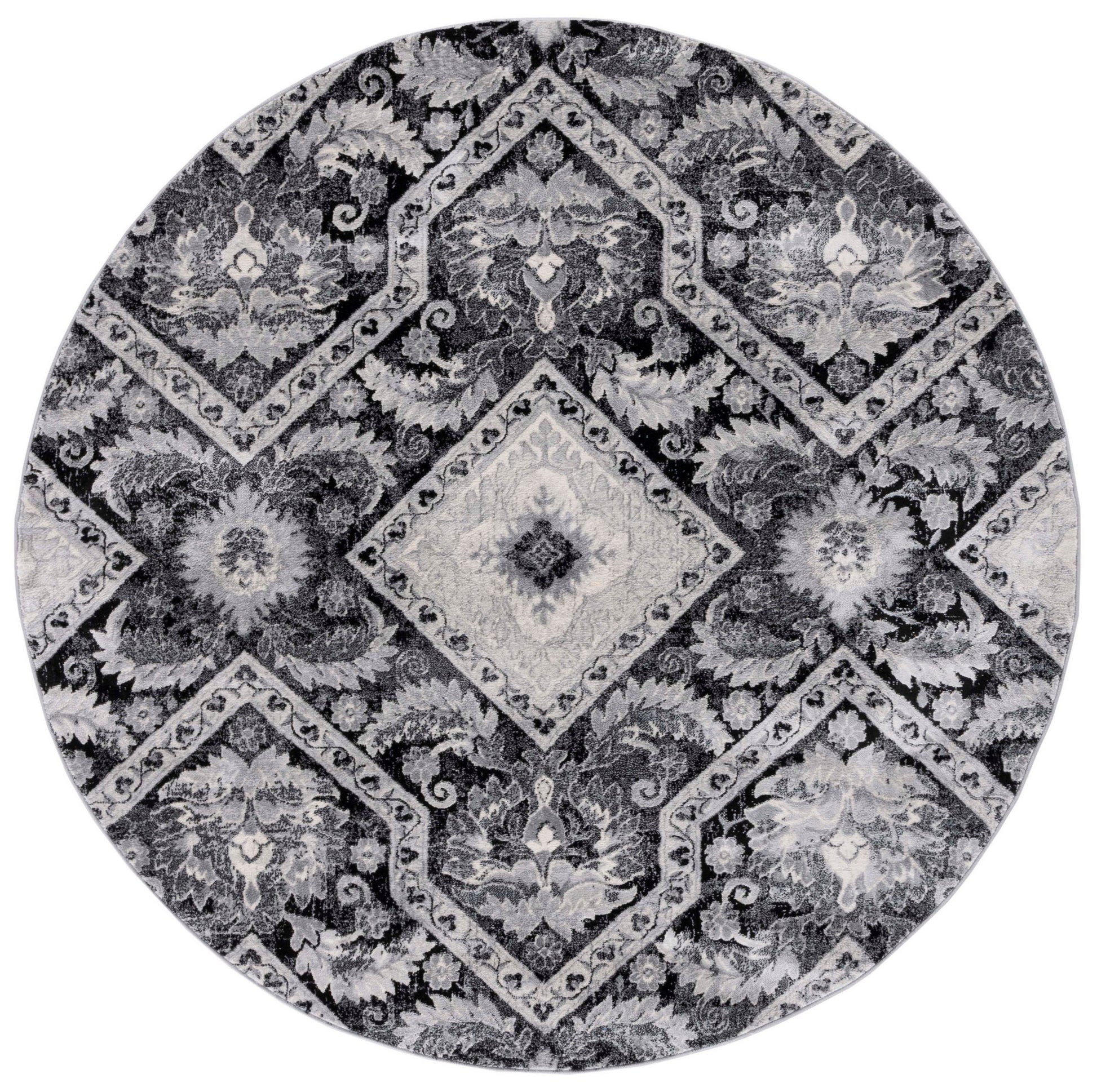 Safavieh Brentwood Bnt827Z Black/Ivory Area Rug