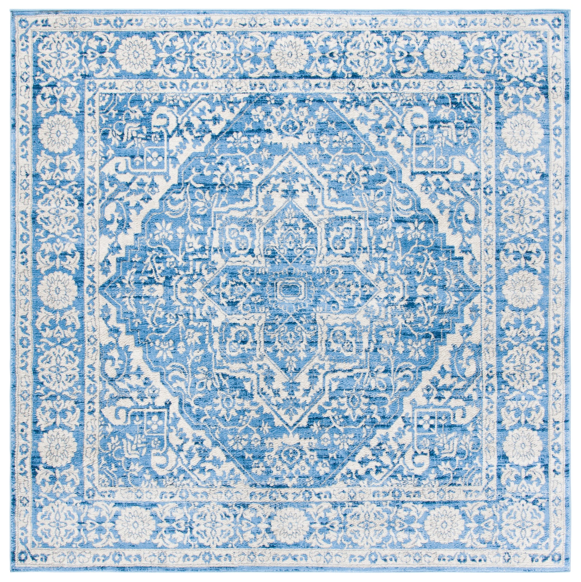 Safavieh Brentwood Bnt832A Ivory/Navy Area Rug