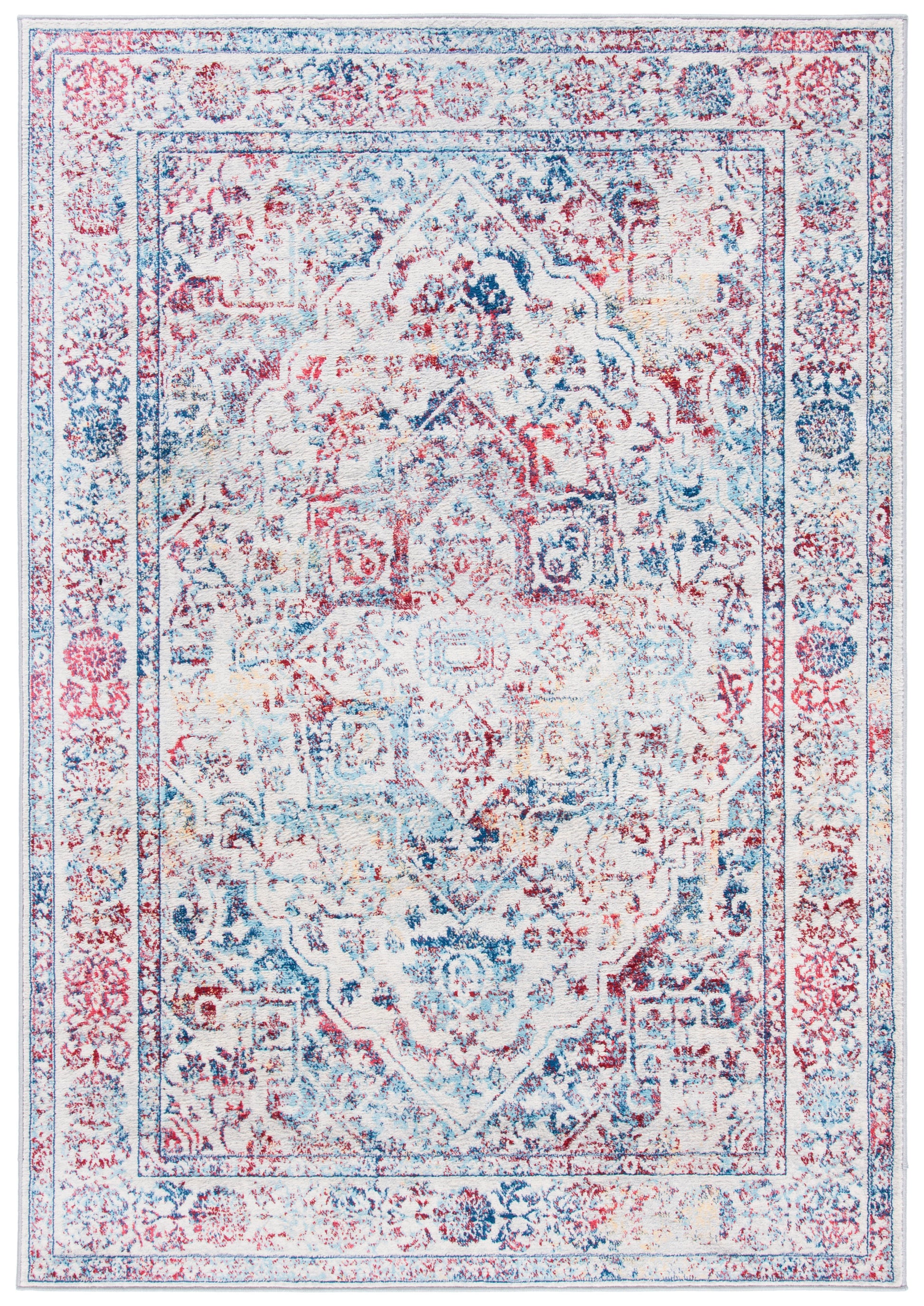 Safavieh Brentwood Bnt832B Ivory/Blue Area Rug