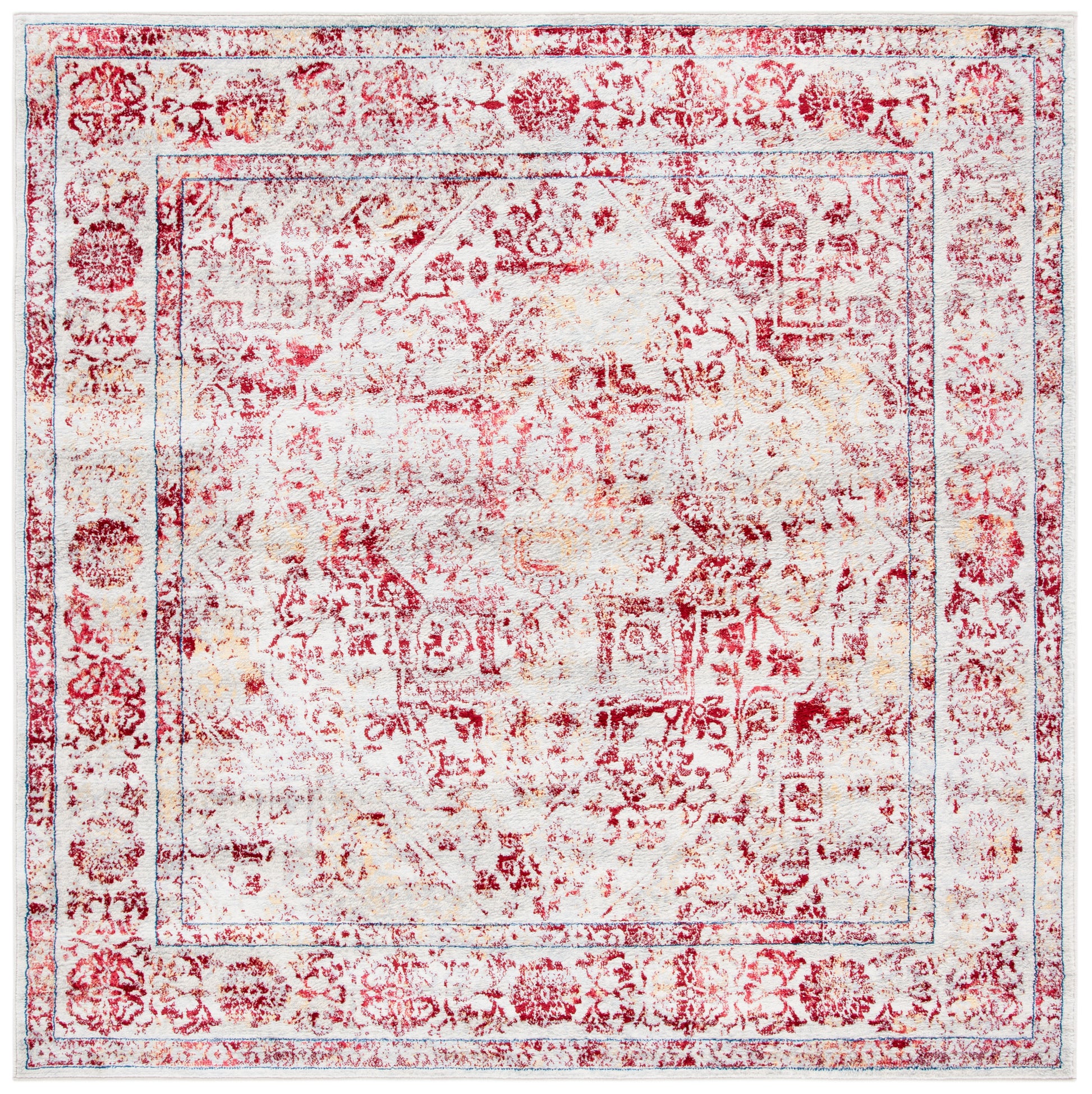 Safavieh Brentwood Bnt832C Ivory/Red Area Rug