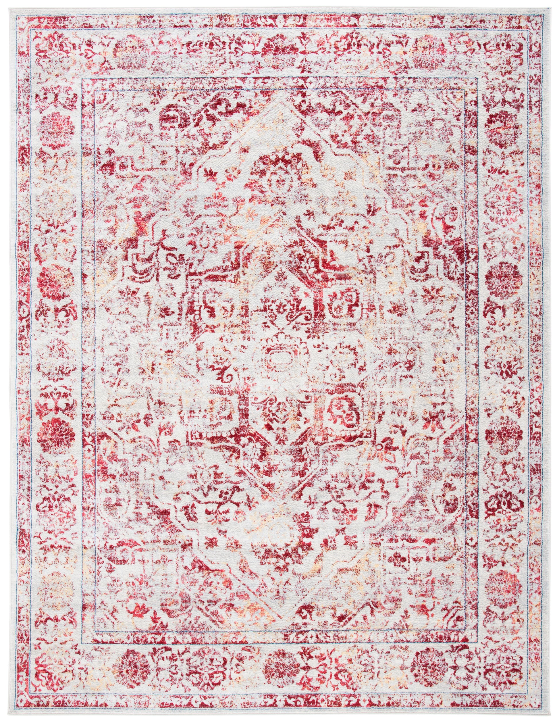 Safavieh Brentwood Bnt832C Ivory/Red Area Rug