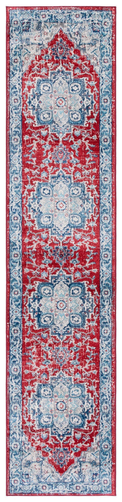 Safavieh Brentwood Bnt837N Blue/Red Area Rug