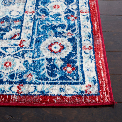 Safavieh Brentwood Bnt837N Blue/Red Area Rug