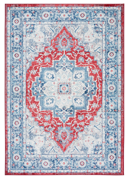 Safavieh Brentwood Bnt837N Blue/Red Area Rug