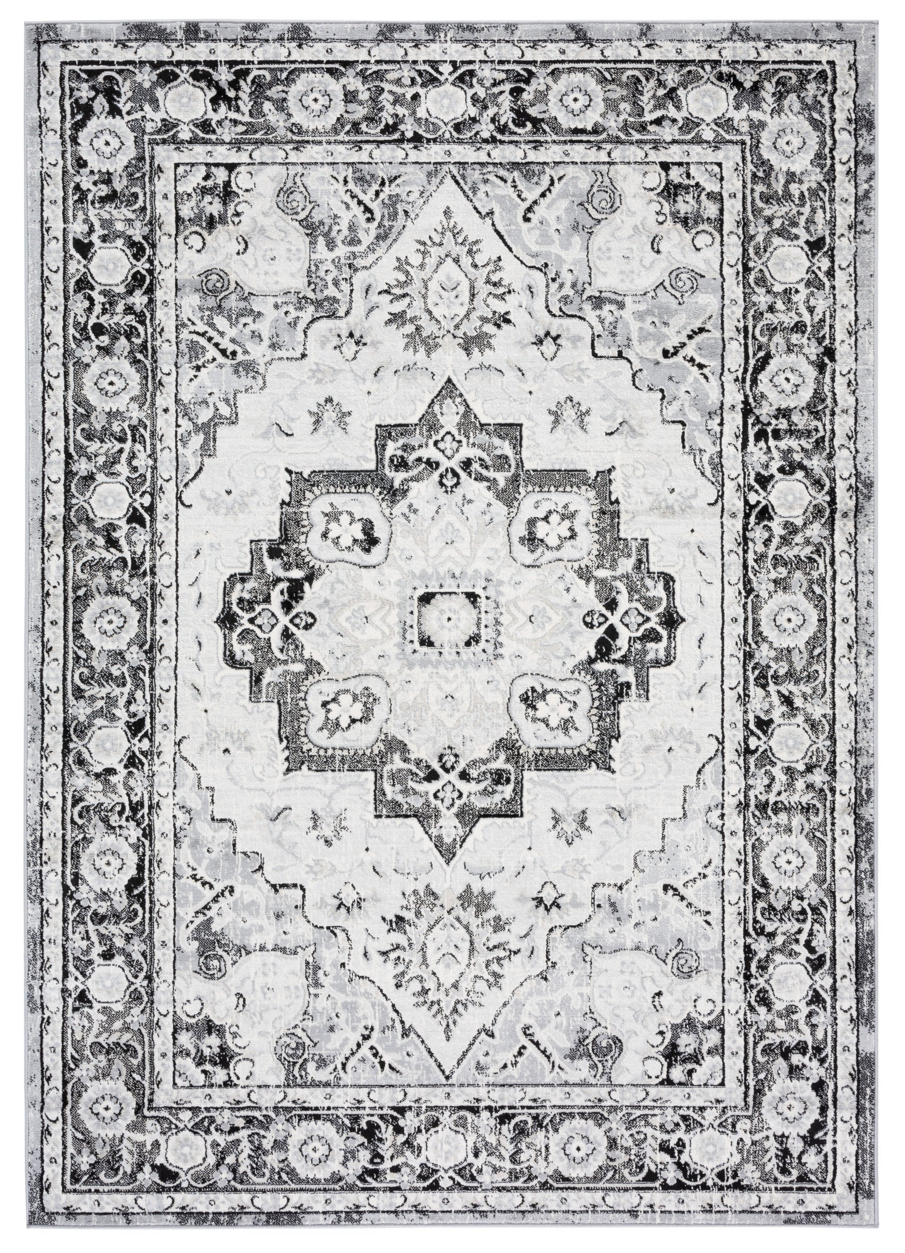 Safavieh Brentwood Bnt837Z Black/Ivory Area Rug