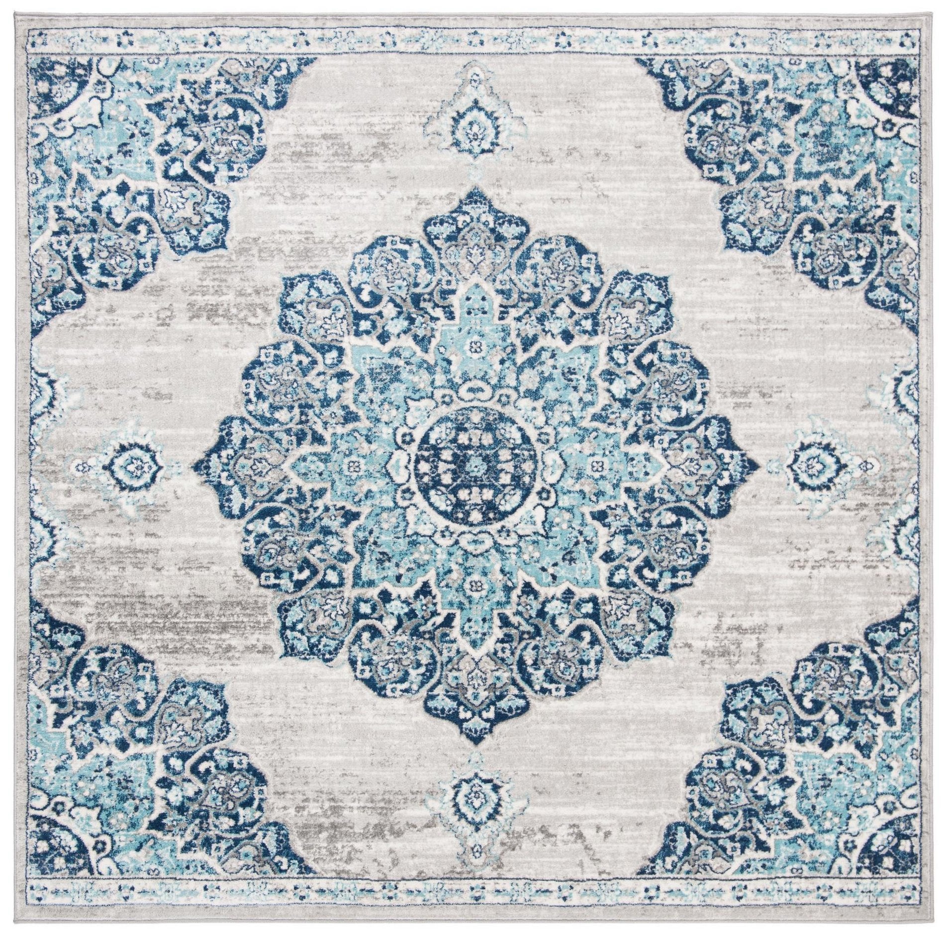 Safavieh Brentwood Bnt849M Navy/Light Grey Area Rug