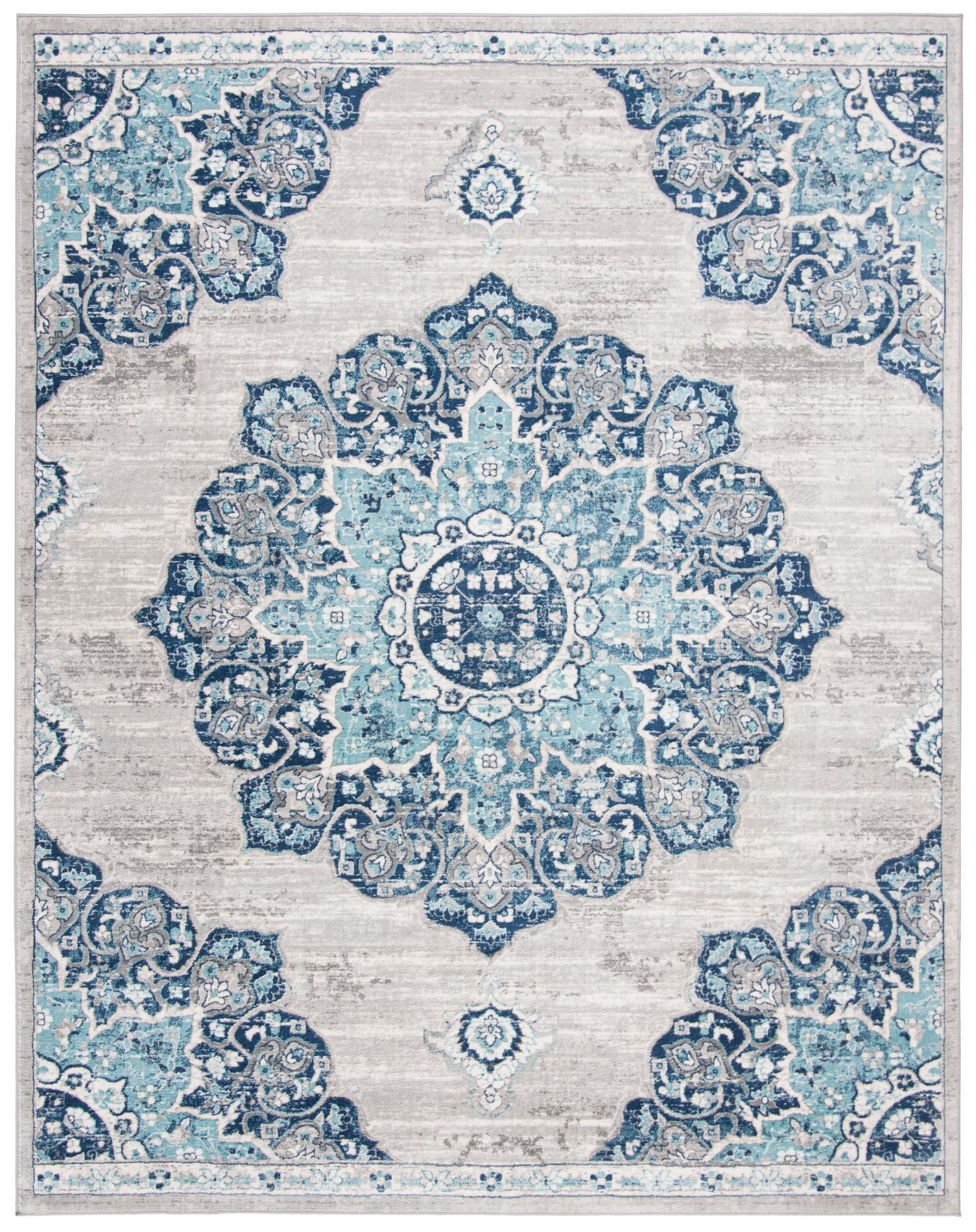 Safavieh Brentwood Bnt849M Navy/Light Grey Area Rug