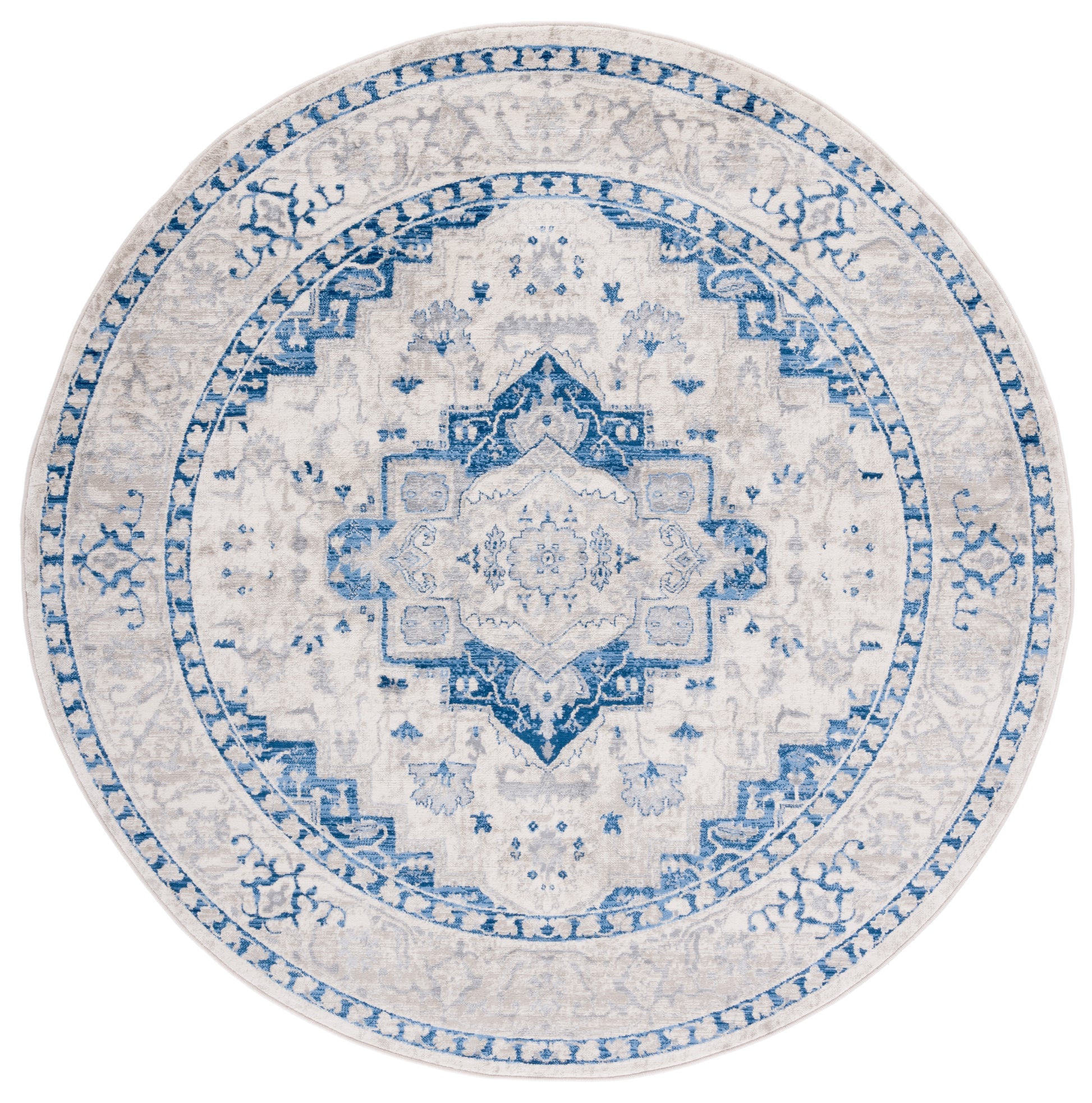 Safavieh Brentwood Bnt851A Ivory/Blue Area Rug