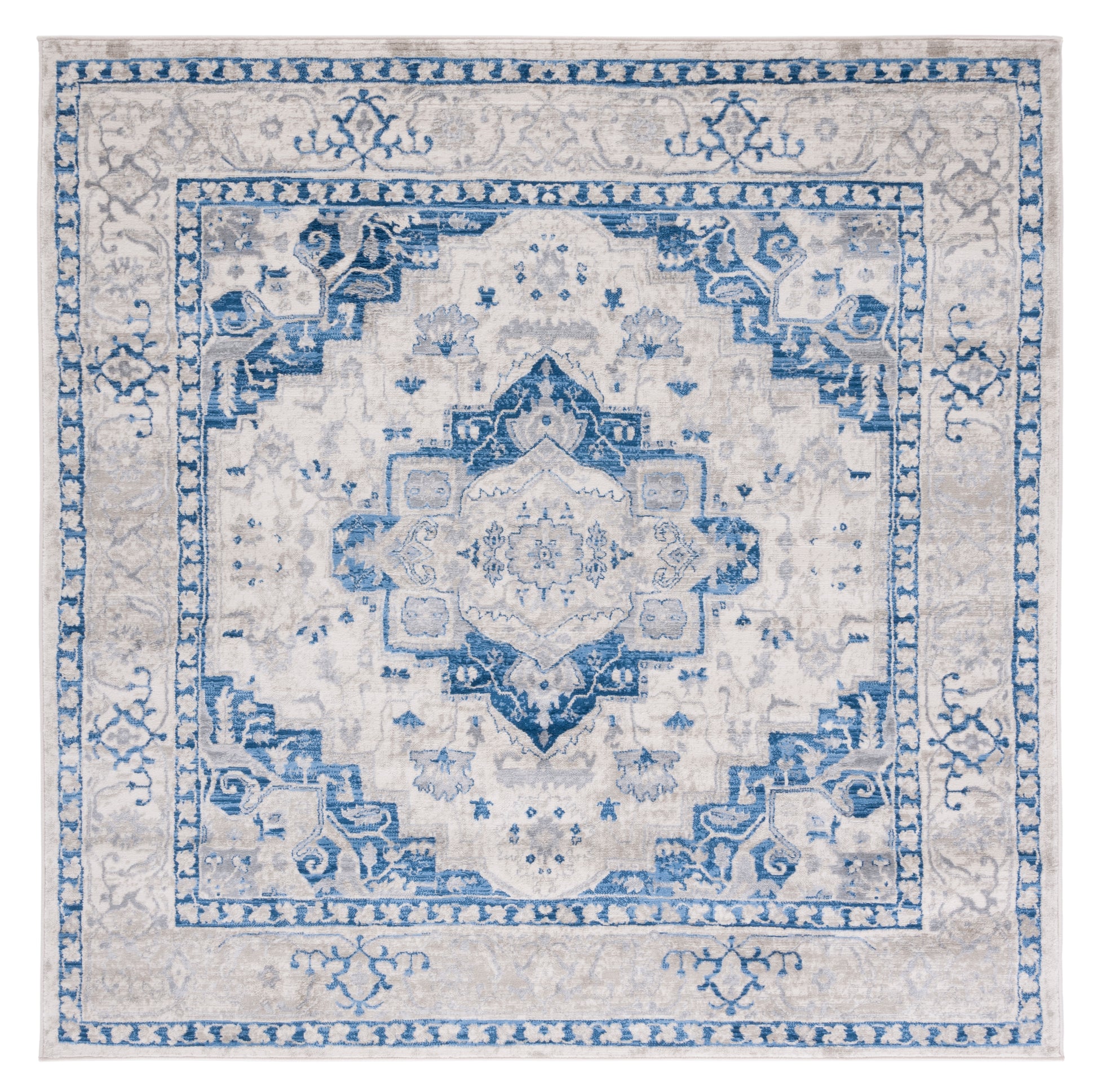 Safavieh Brentwood Bnt851A Ivory/Blue Area Rug