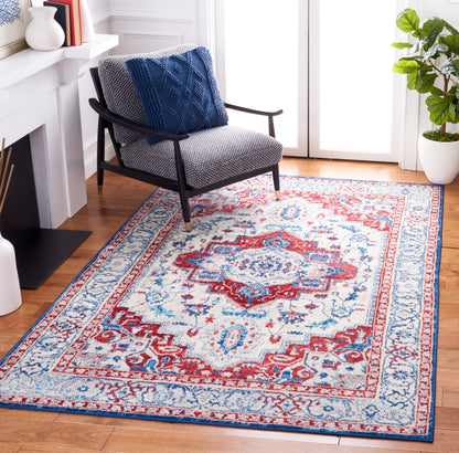 Safavieh Brentwood Bnt851B Beige/Red Area Rug