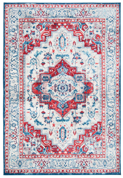 Safavieh Brentwood Bnt851B Beige/Red Area Rug