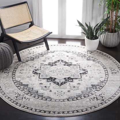 Safavieh Brentwood Bnt851C Ivory/Black Area Rug