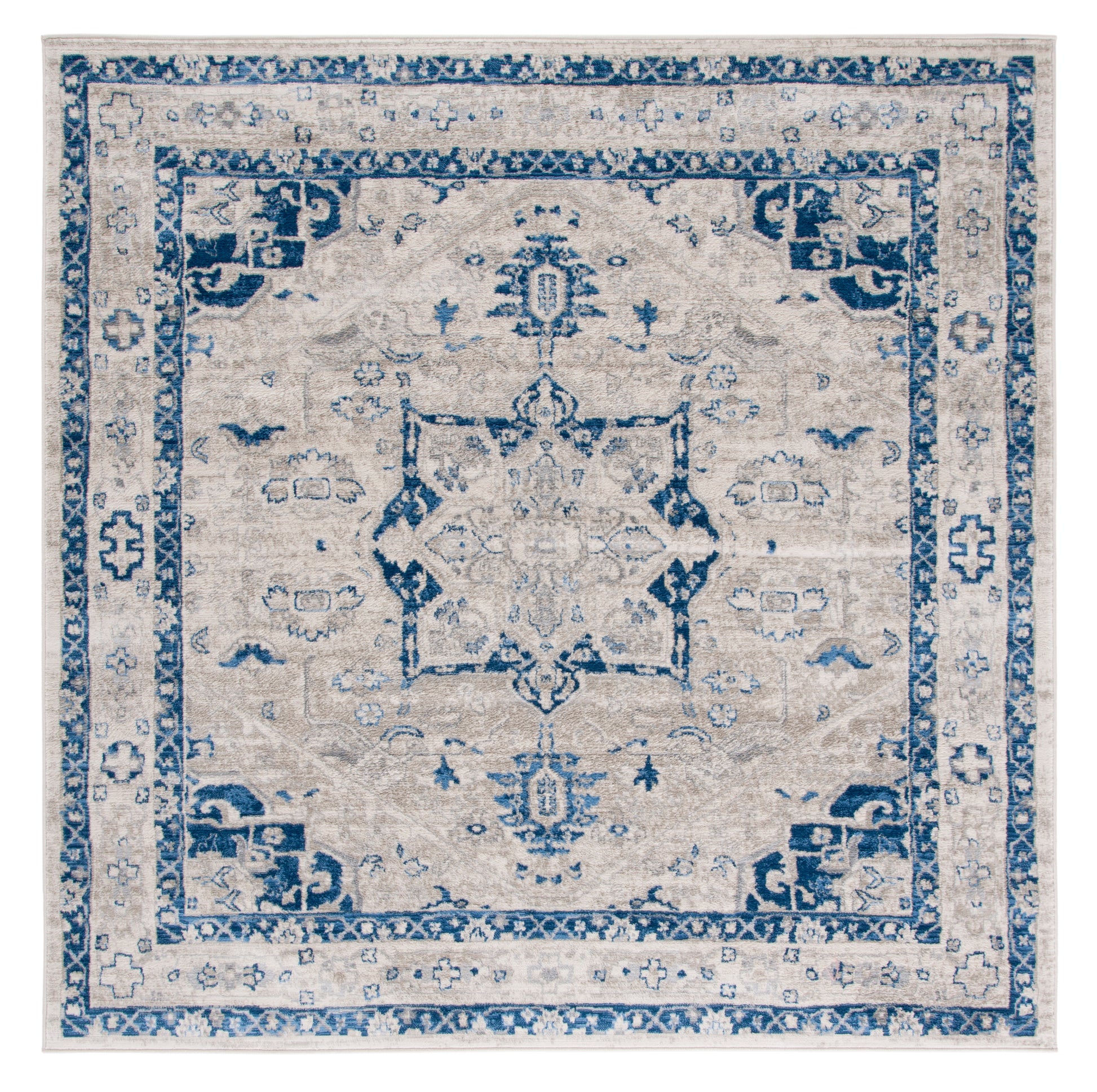 Safavieh Brentwood Bnt852C Beige/Blue Area Rug