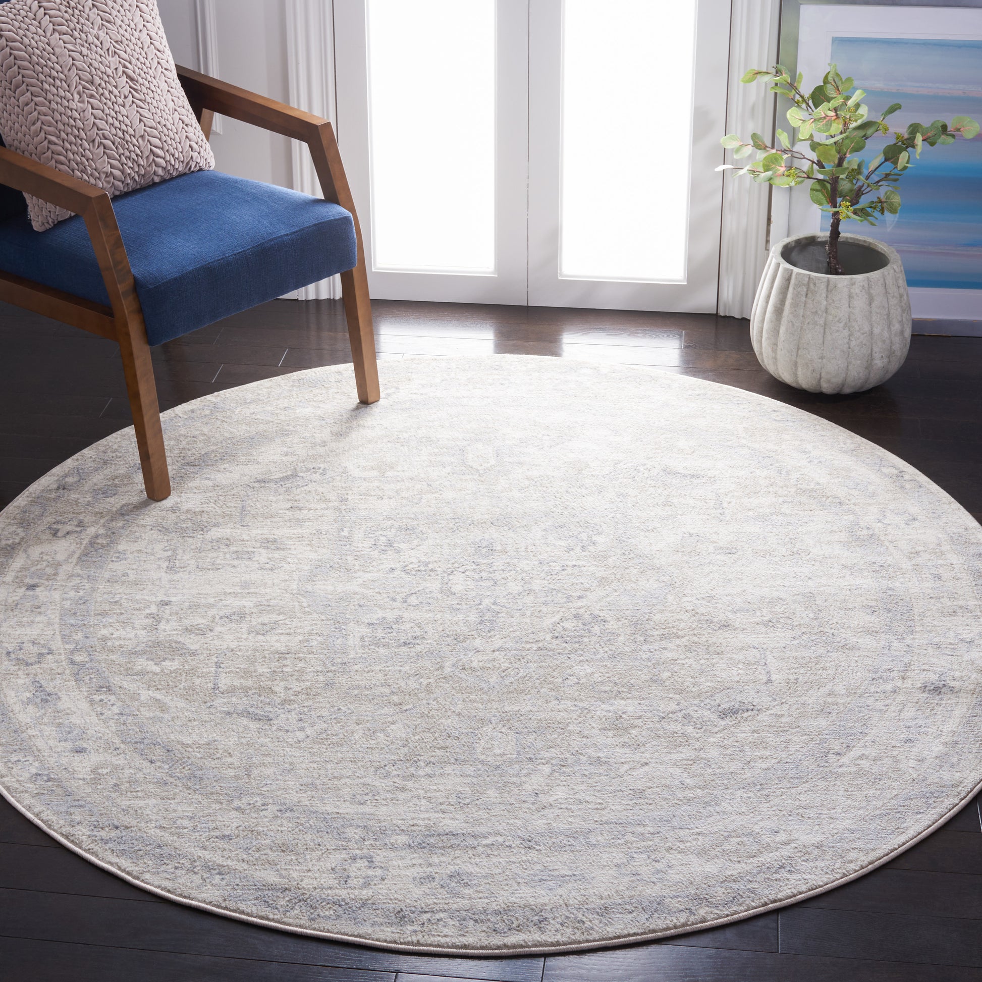 Safavieh Brentwood Bnt852D Ivory/Grey Area Rug