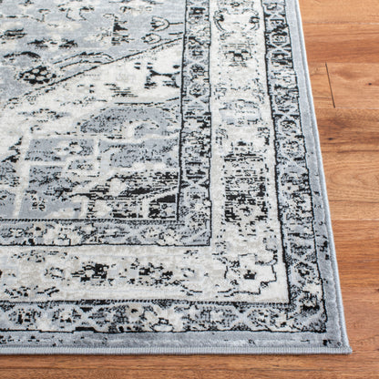 Safavieh Brentwood Bnt852G Grey/Black Area Rug