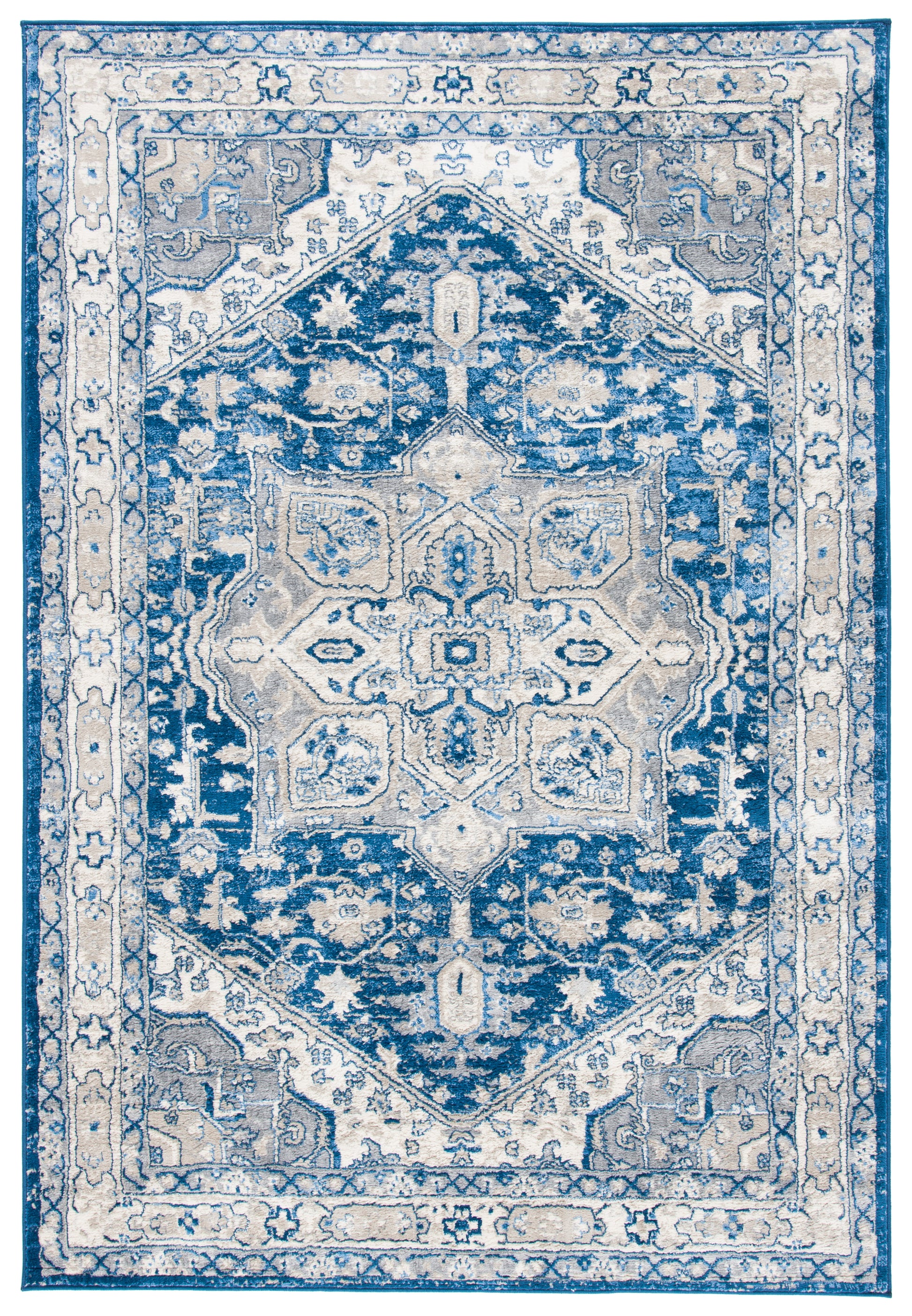 Safavieh Brentwood Bnt852N Navy/Grey Area Rug