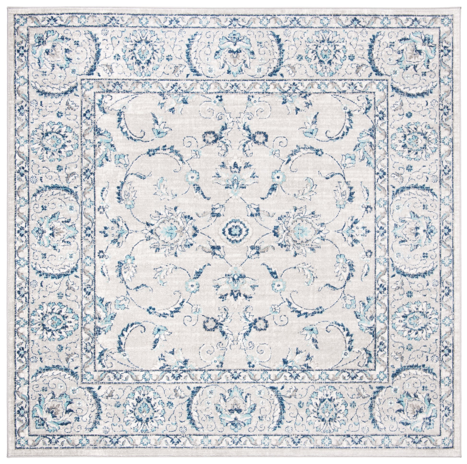 Safavieh Brentwood Bnt854G Light Grey/Blue Area Rug