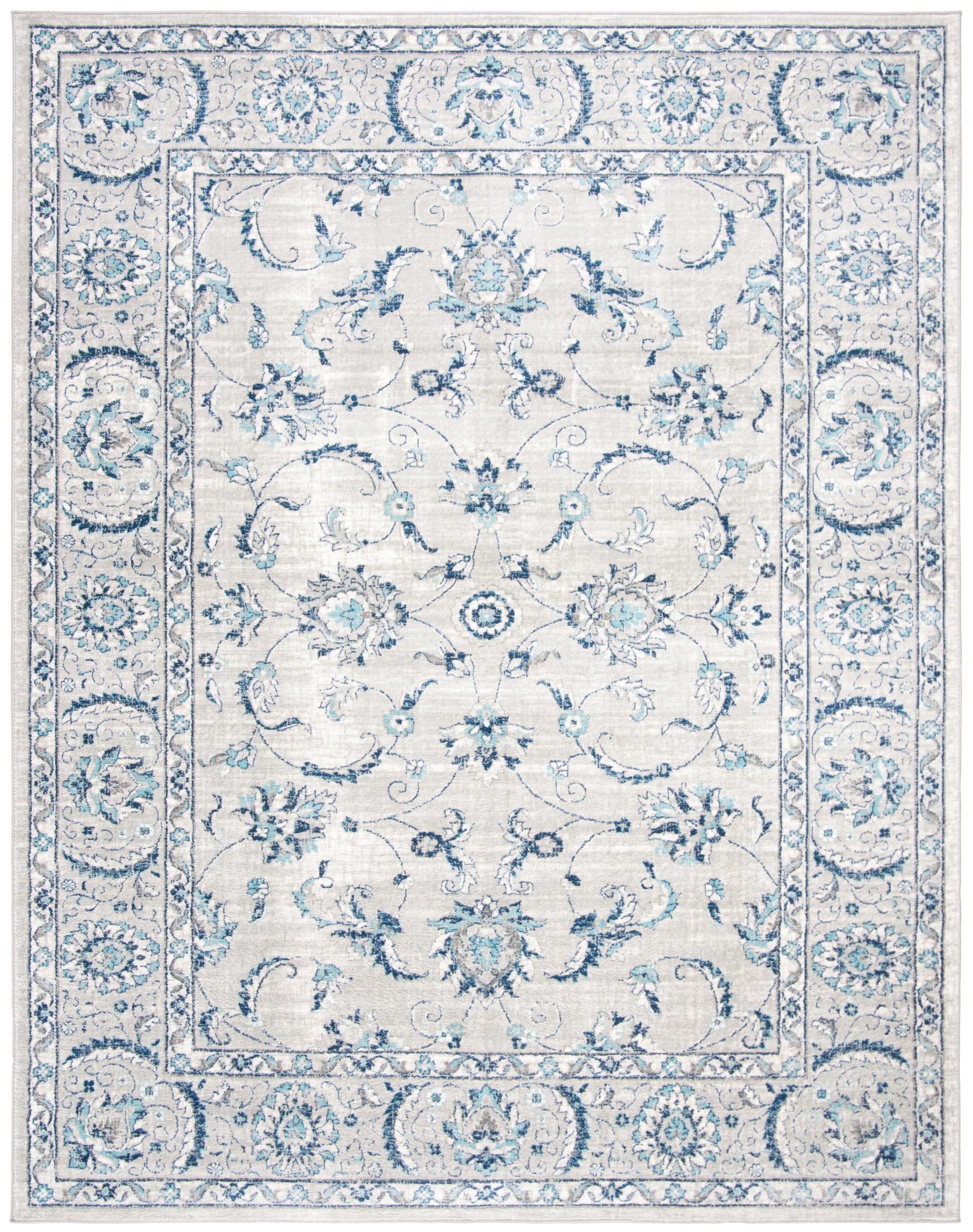 Safavieh Brentwood Bnt854G Light Grey/Blue Area Rug