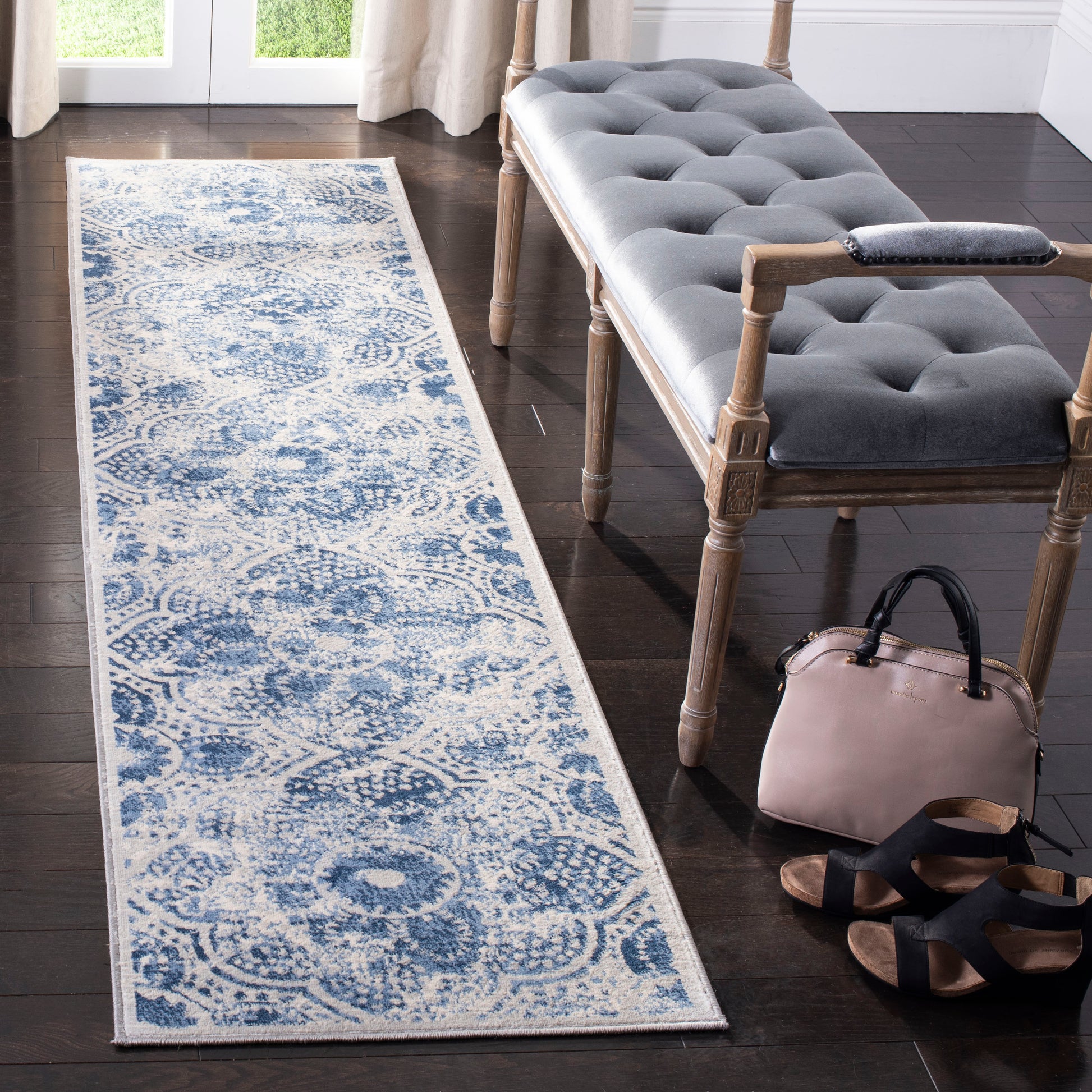 Safavieh Brentwood Bnt862D Cream/Blue Area Rug