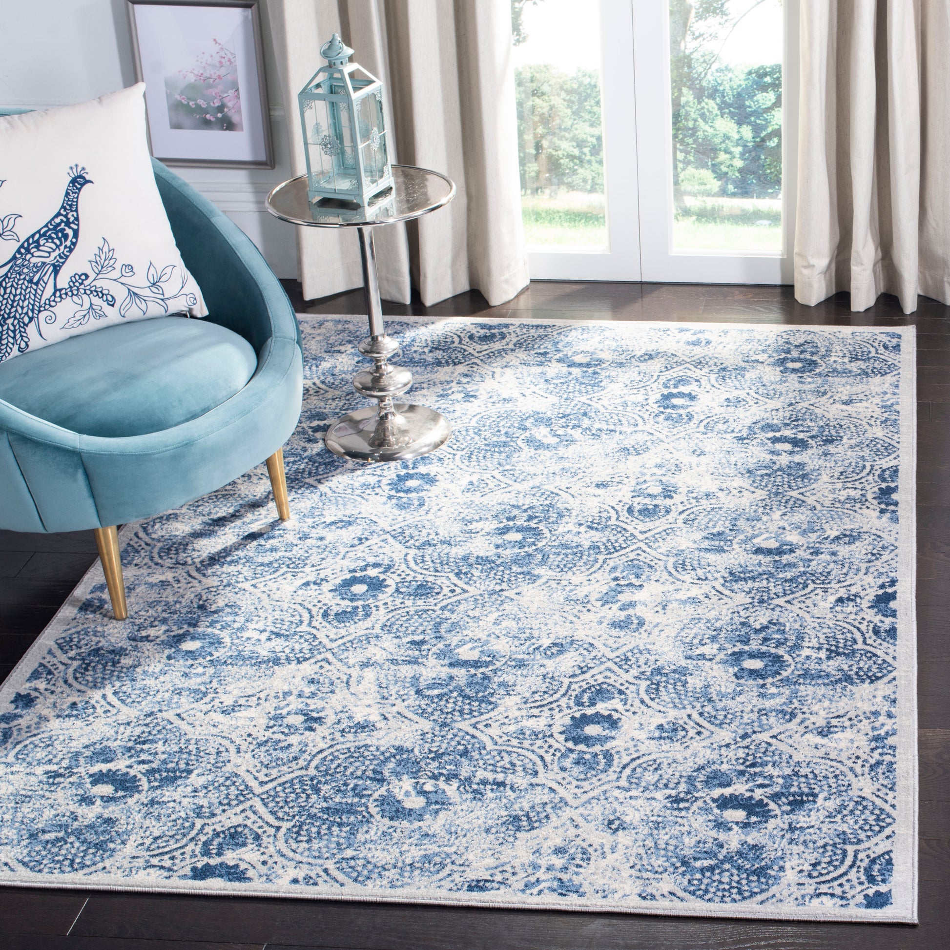 Safavieh Brentwood Bnt862D Cream/Blue Area Rug