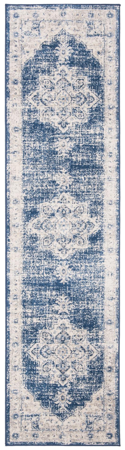 Safavieh Brentwood Bnt865A Ivory/Navy Area Rug