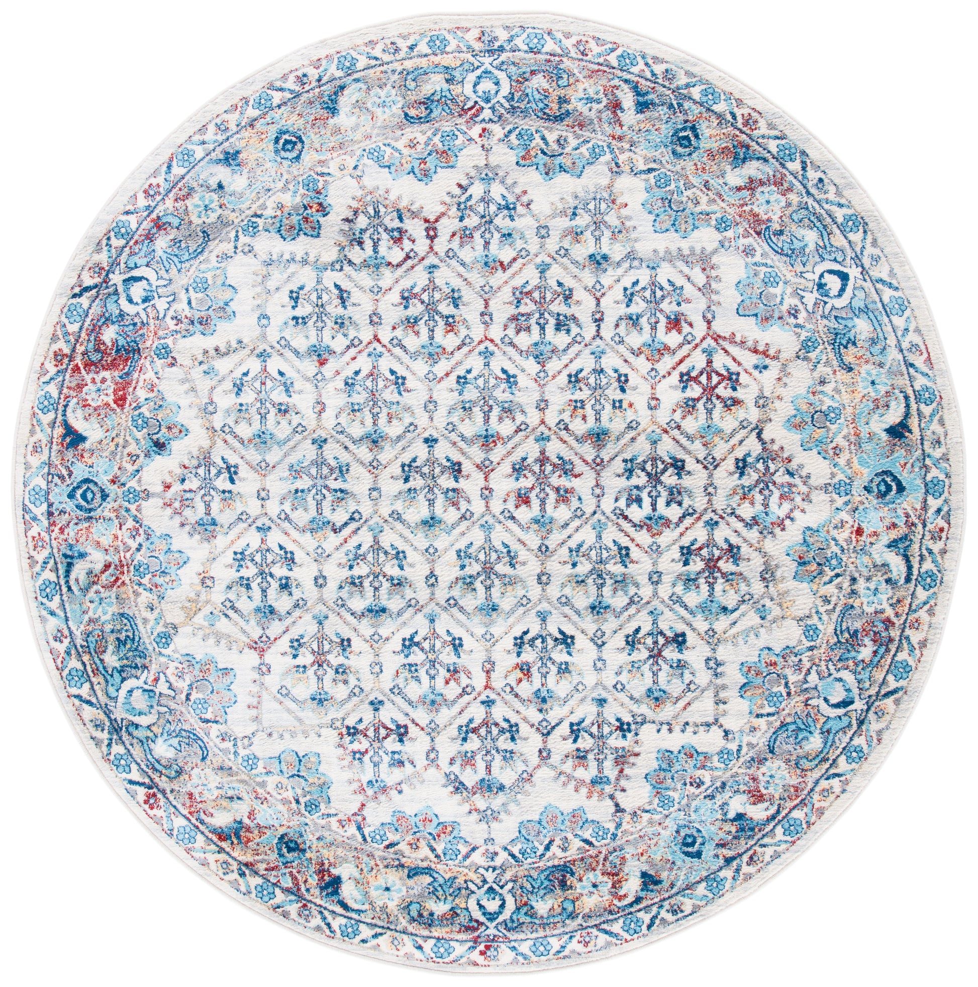 Safavieh Brentwood Bnt869A Ivory/Blue Area Rug