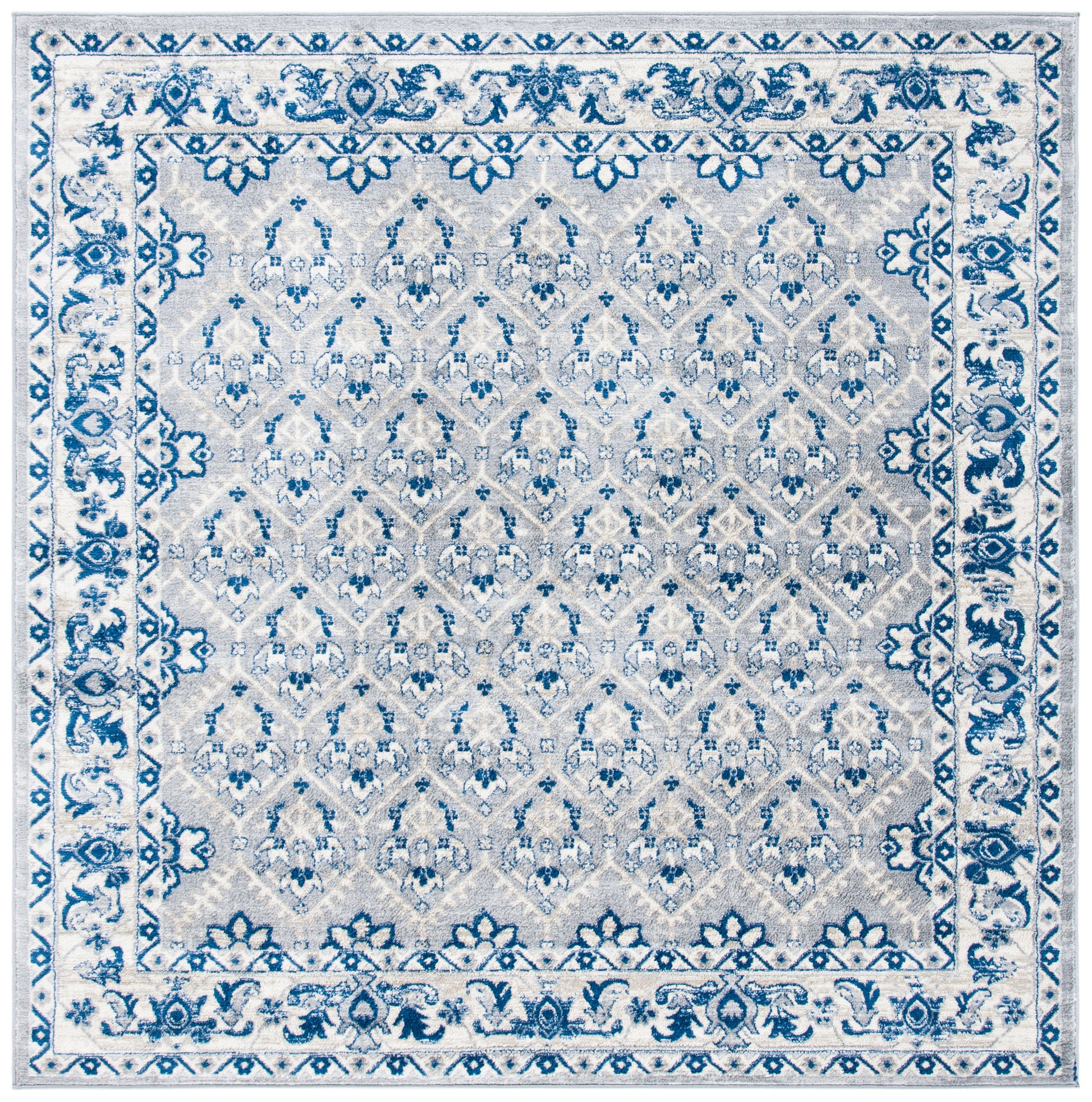 Safavieh Brentwood Bnt869F Grey/Blue Area Rug