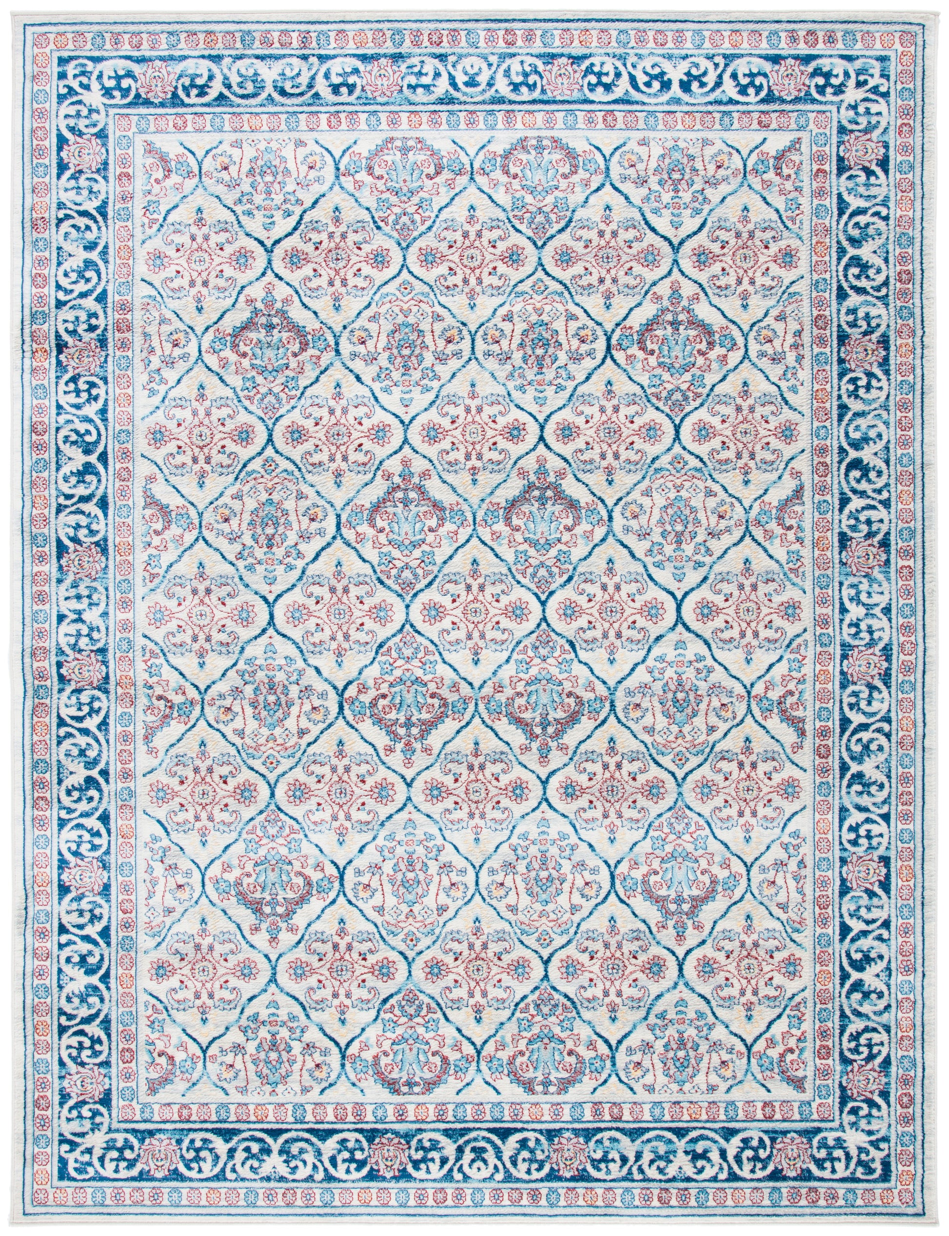 Safavieh Brentwood Bnt870B Beige/Navy Area Rug