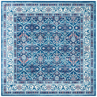 Safavieh Brentwood Bnt870N Navy/Red Area Rug