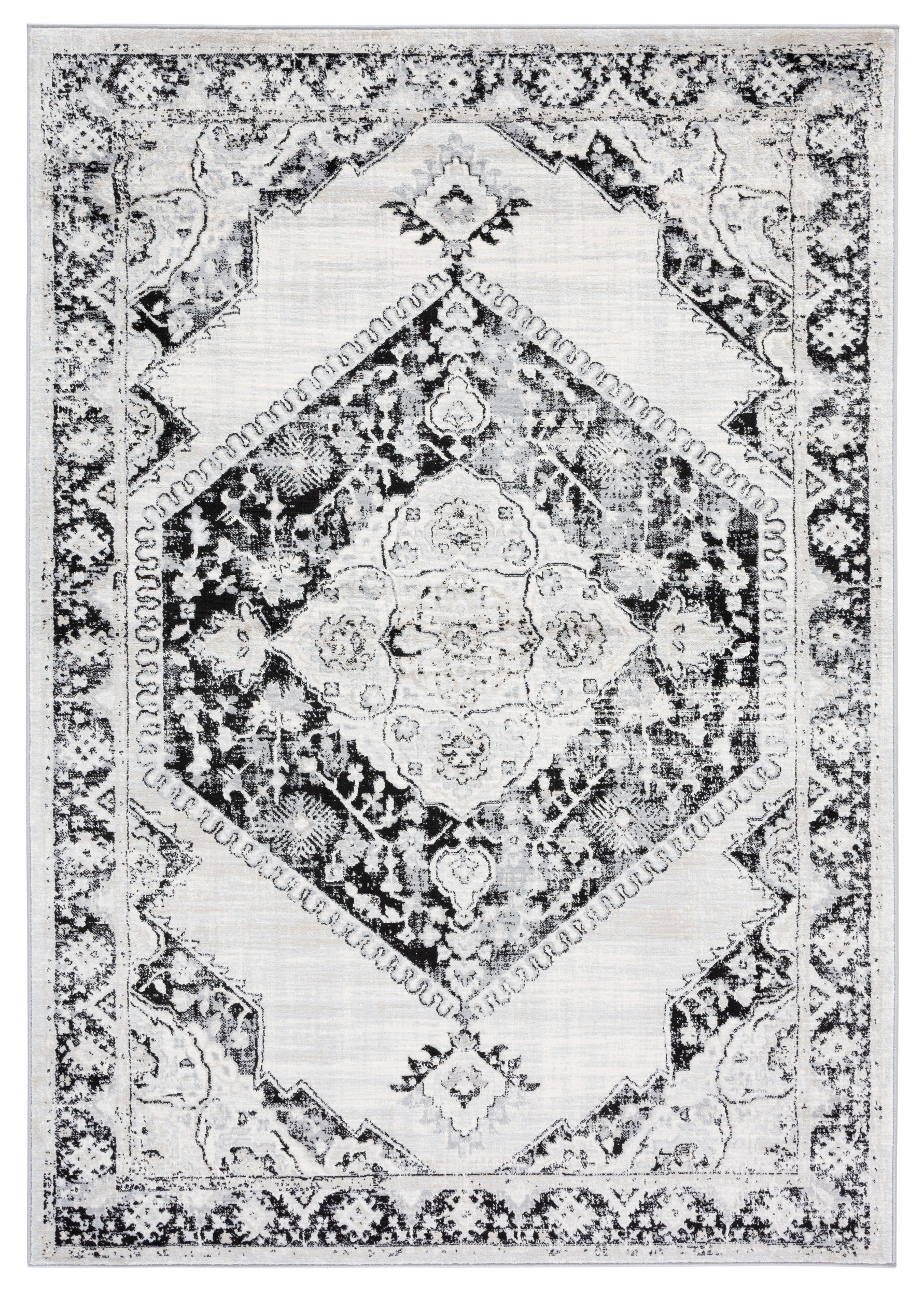 Safavieh Brentwood Bnt871Z Black/Ivory Area Rug