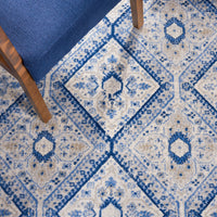 Safavieh Brentwood Bnt876M Blue/Ivory Area Rug