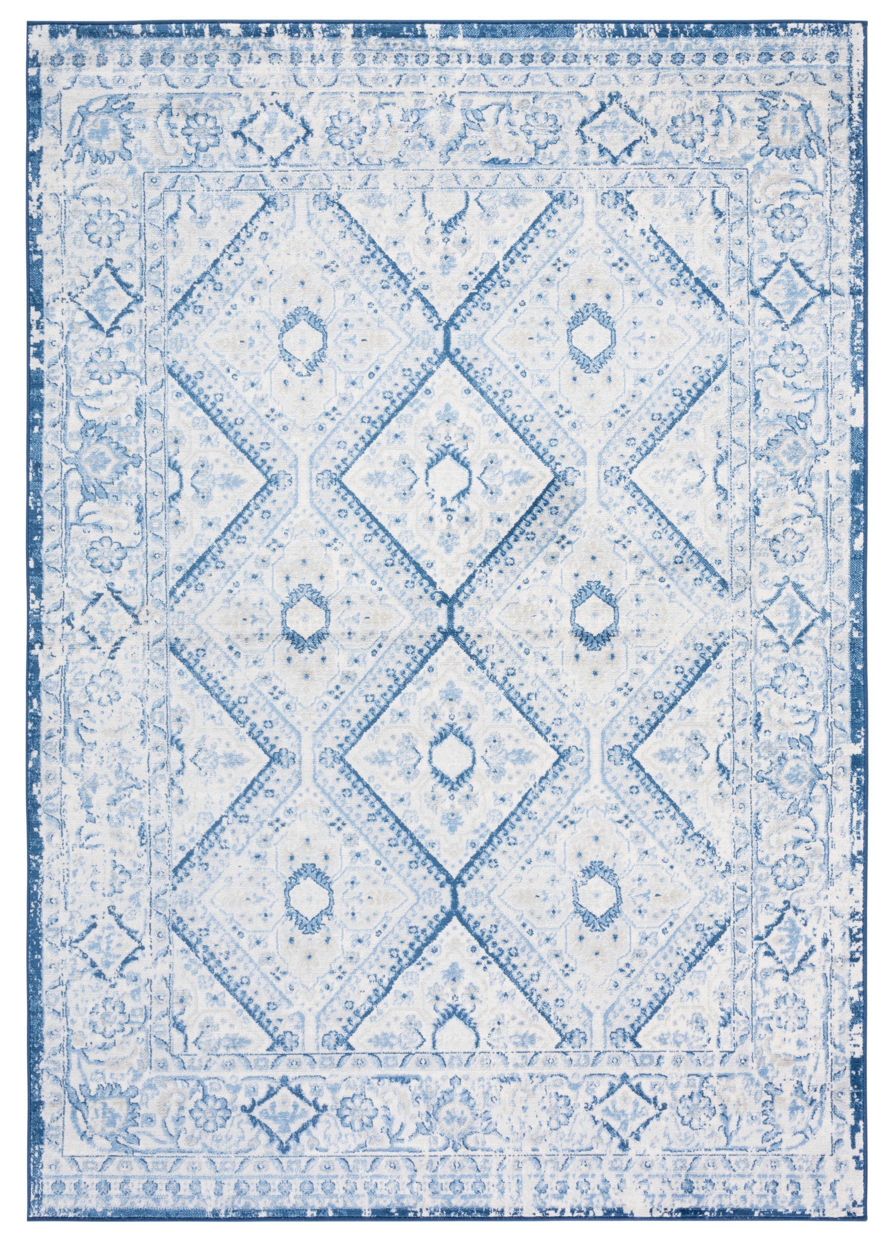 Safavieh Brentwood Bnt876M Blue/Ivory Area Rug