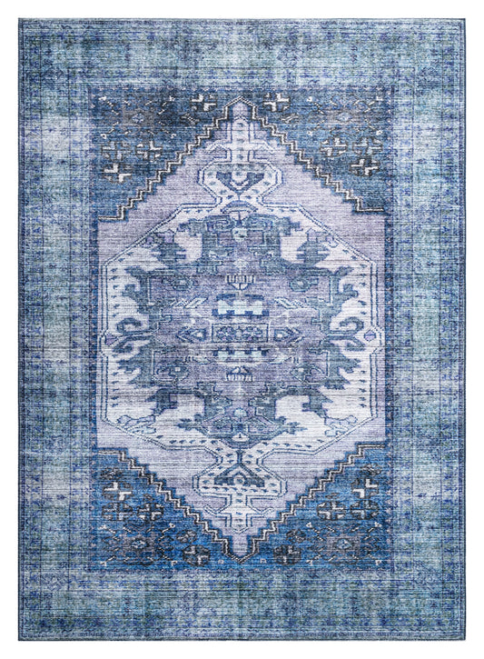 Kaleen Boho Patio Boh22-17 Blue Area Rug