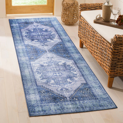 Kaleen Boho Patio Boh22-17 Blue Area Rug