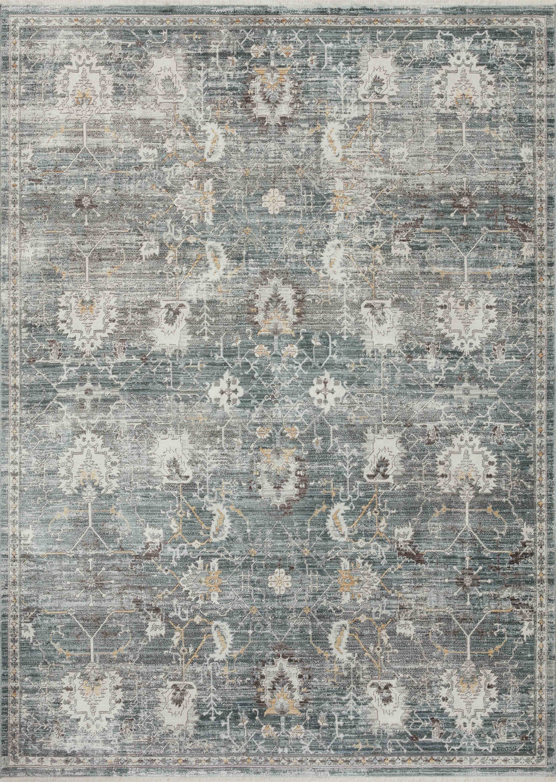 Loloi Bonney Bny-03 Lagoon/Ivory Area Rug