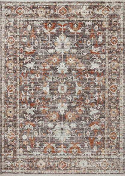 Loloi Bonney Bny-07 Charcoal/Spice Area Rug