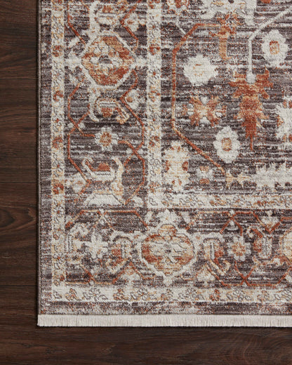 Loloi Bonney Bny-07 Charcoal/Spice Area Rug