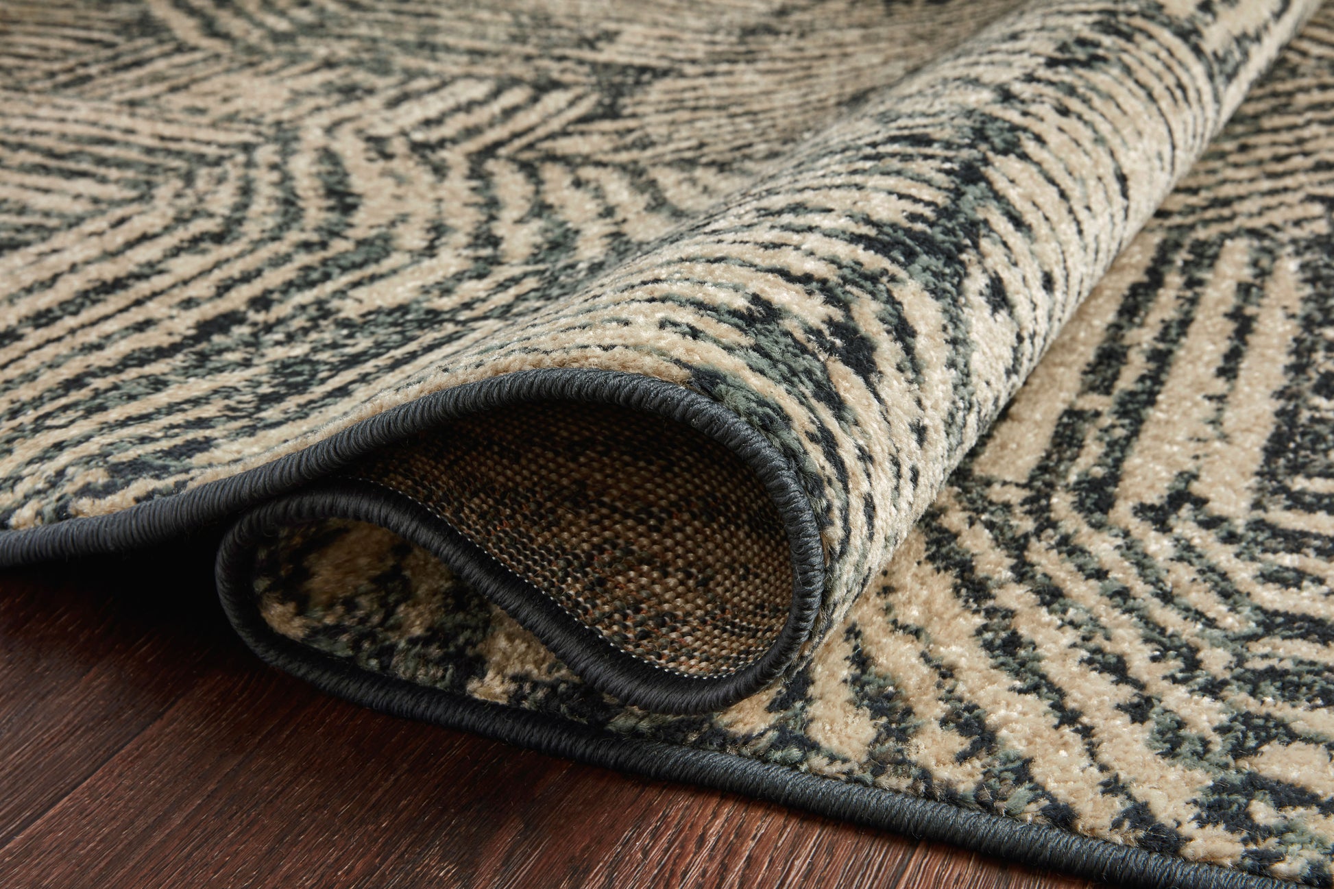 Loloi Bowery Bow-01 Midnight/Taupe Area Rug