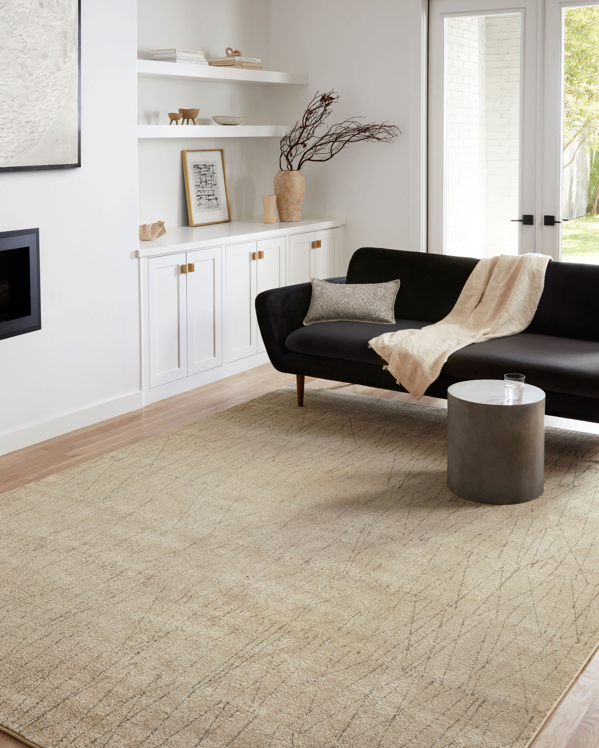 Loloi Bowery Bow-05 Beige/Pepper Area Rug