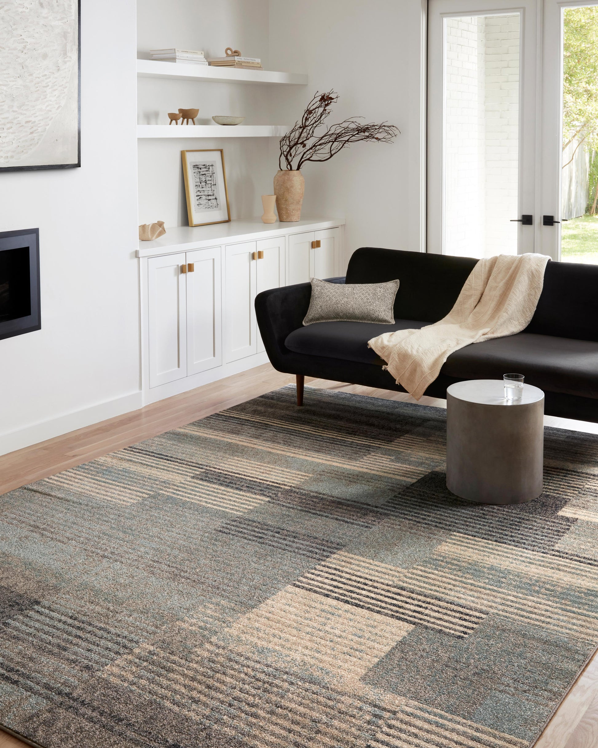 Loloi Bowery Bow-06 Storm/Taupe Area Rug