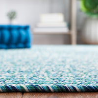 Safavieh Braided Bra201K Teal/Green Area Rug