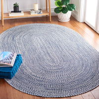 Safavieh Braided Bra201N Dark Blue/Ivory Area Rug