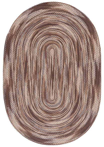 Safavieh Braided Brd257T Brown/Ivory Area Rug