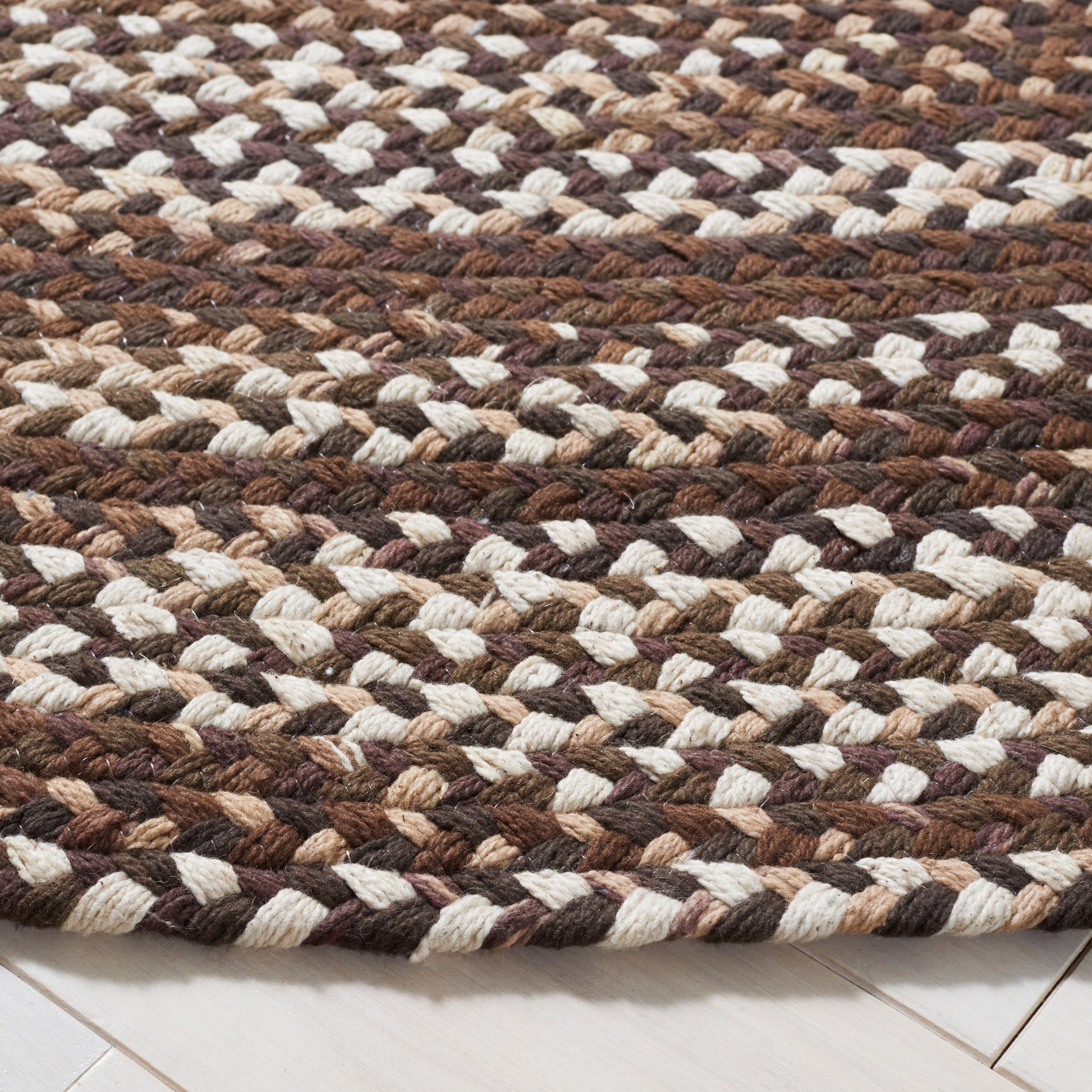 Safavieh Braided Brd257T Brown/Ivory Area Rug