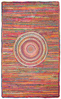 Safavieh Braided Brd263U Pink/Red Area Rug